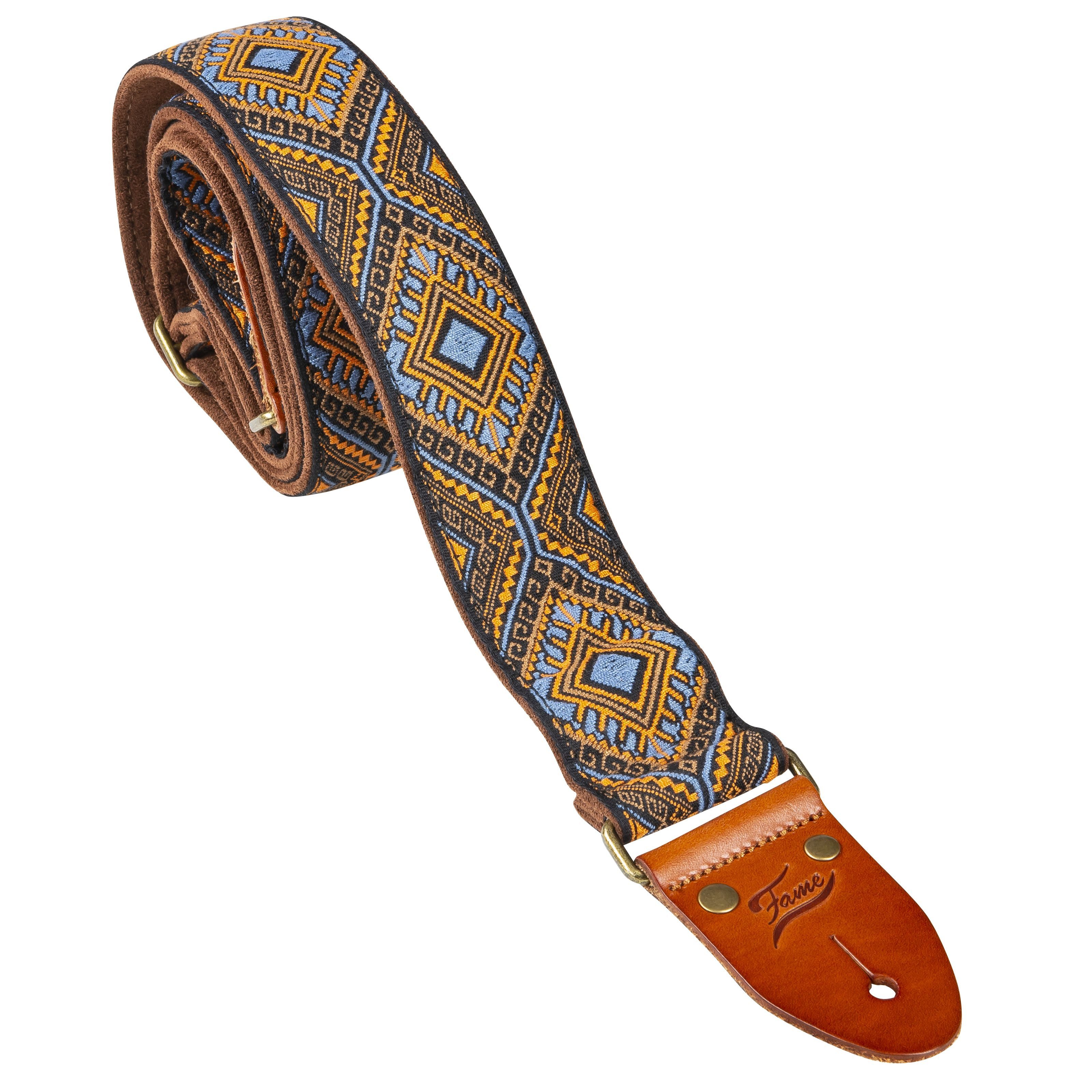 FAME Gitarrengurt, Classic Jacquard Gurt 4 - Gitarrengurt