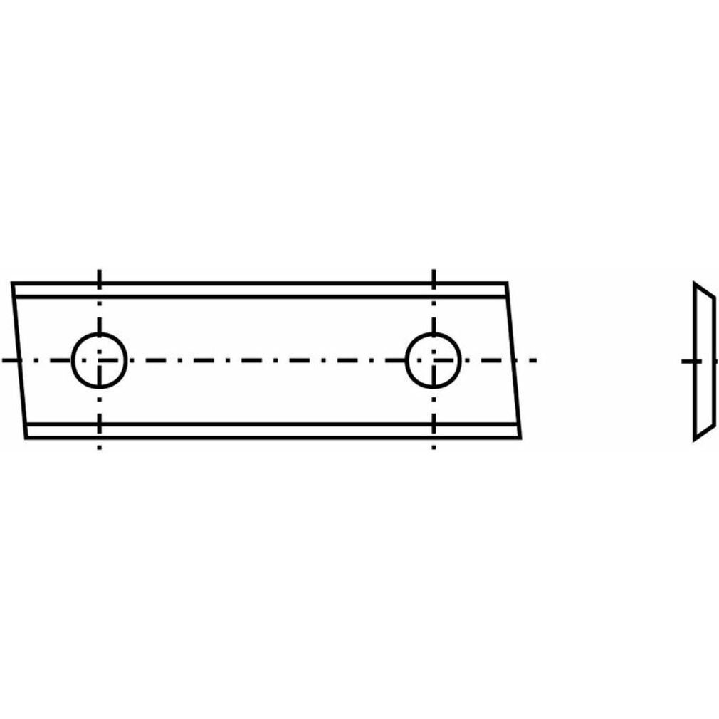 Tigra Wendeplattenfräser Spezial-Wendeplatte 33 - 30x12x1,5mm a=14mm 2 St. | Fräser-Sets