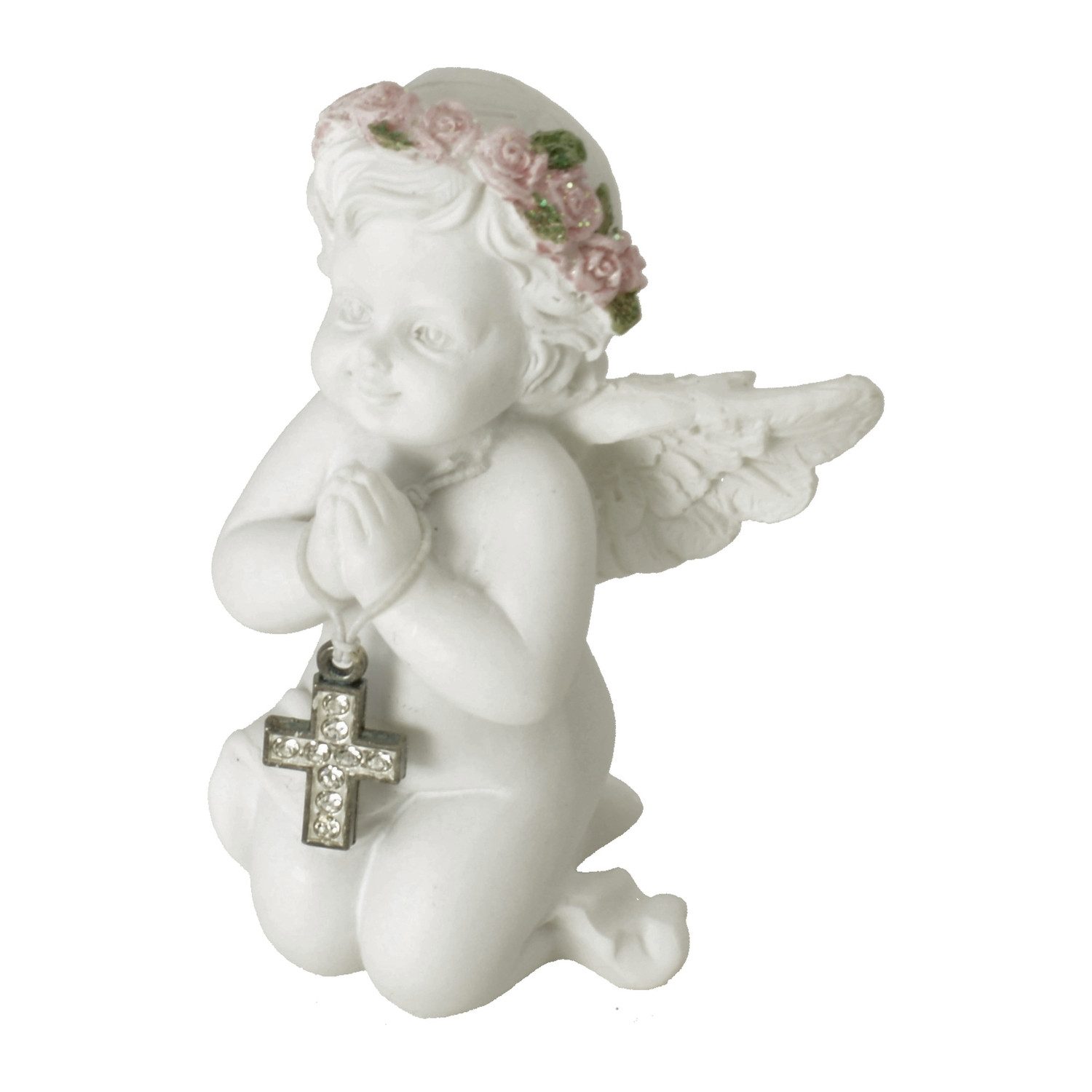 Out of the Blue Dekofigur Engel Dekofigur mit Kristallkreuz günstig online kaufen