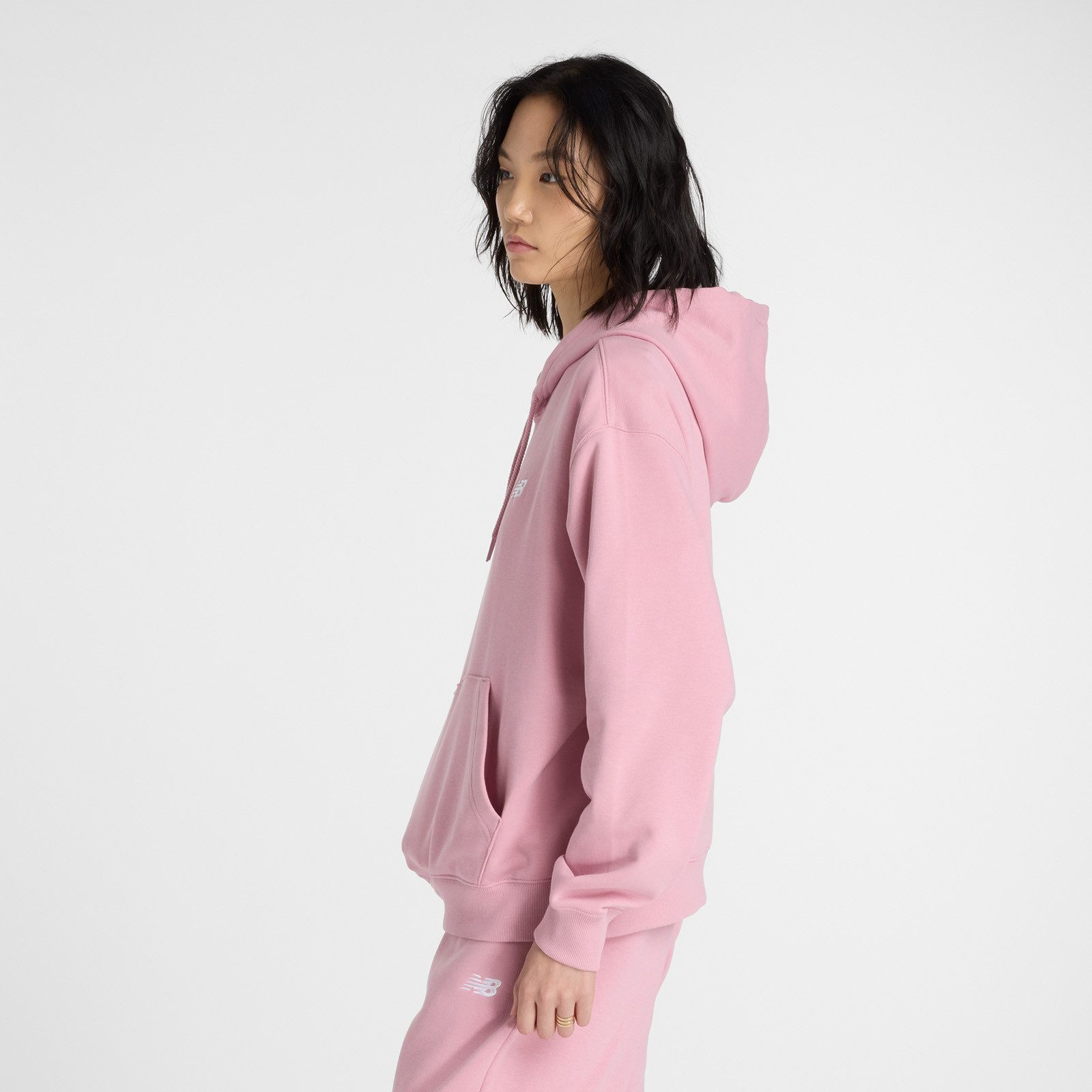 New Balance Kapuzensweatshirt Sport Essentials French Terry Hoodie aus Baumwolle und Polyester, erhältlich in den Größen XS bis XXL