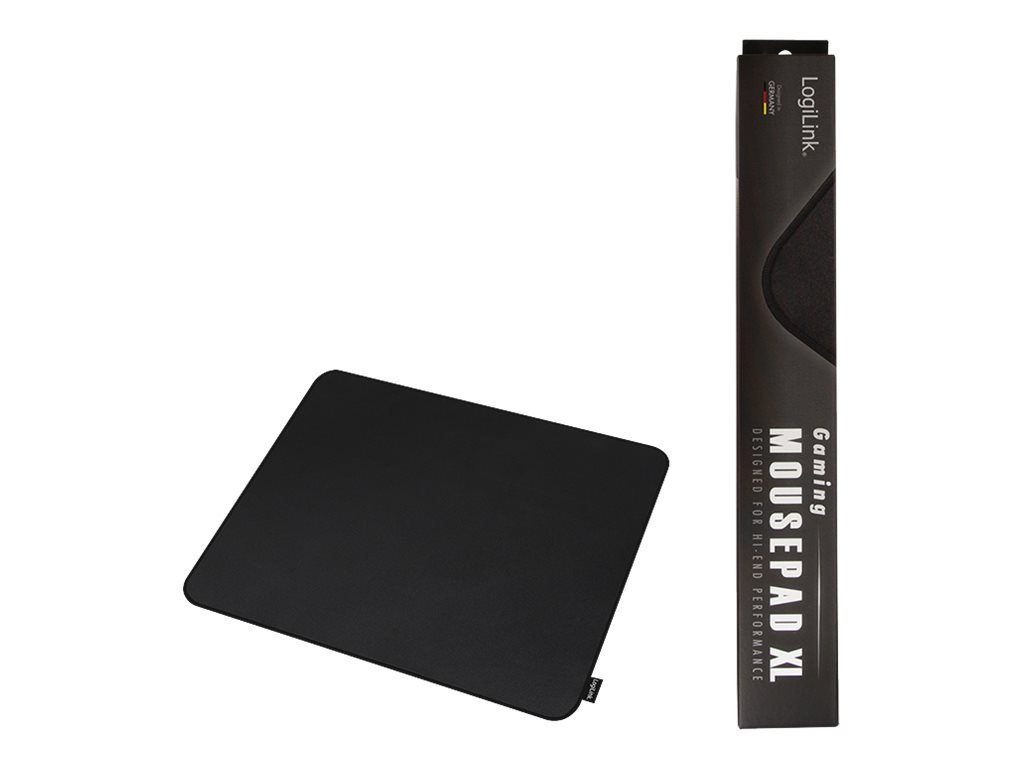 LogiLink Mauspad LOGILINK Mauspad, vernähte Kanten, 455x400mm, schwarz, Gr.XL