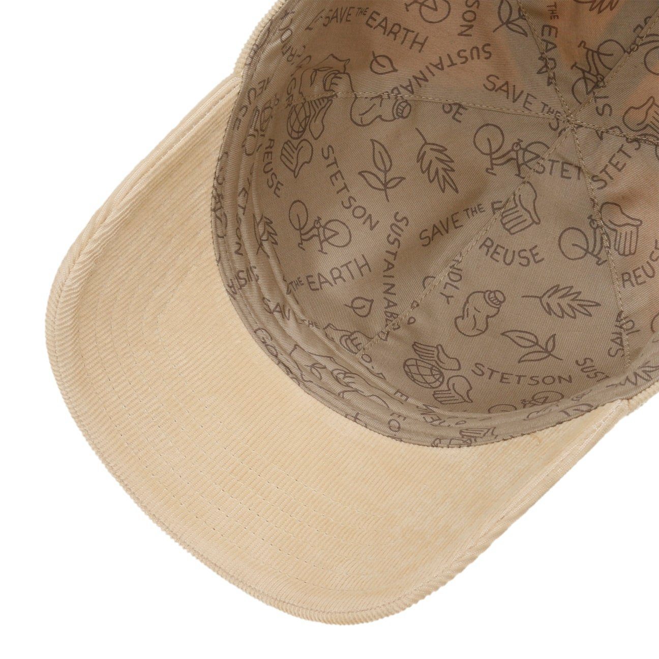 Stetson Baseball Cap (1-St) Metallschnalle Basecap hellbeige