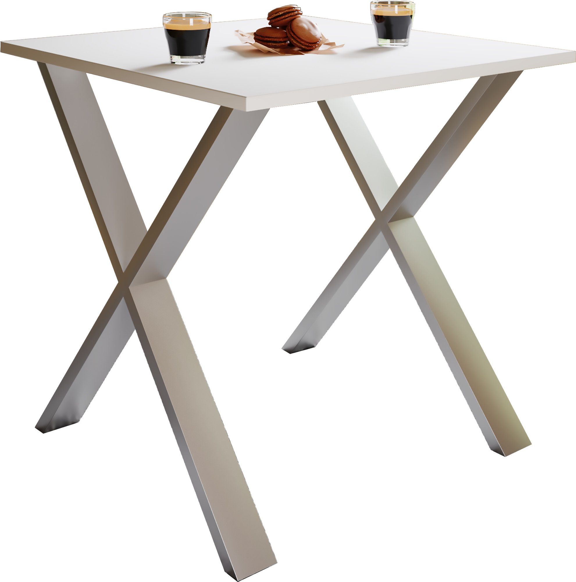 VCM Esstisch Xona X 80x50 76x80x50cm (1-St), Premium Holz Esstisch