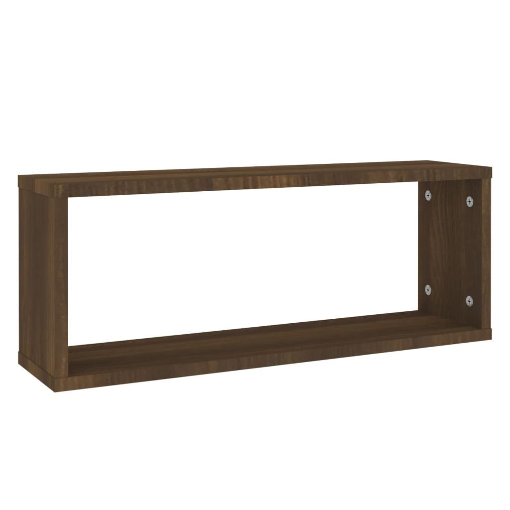 vidaXL Regal Würfelregale 2 Stk. Braun Eichen-Optik 60x15x23cm Holzwerkstoff, 2-tlg. – Bild 3 von 5