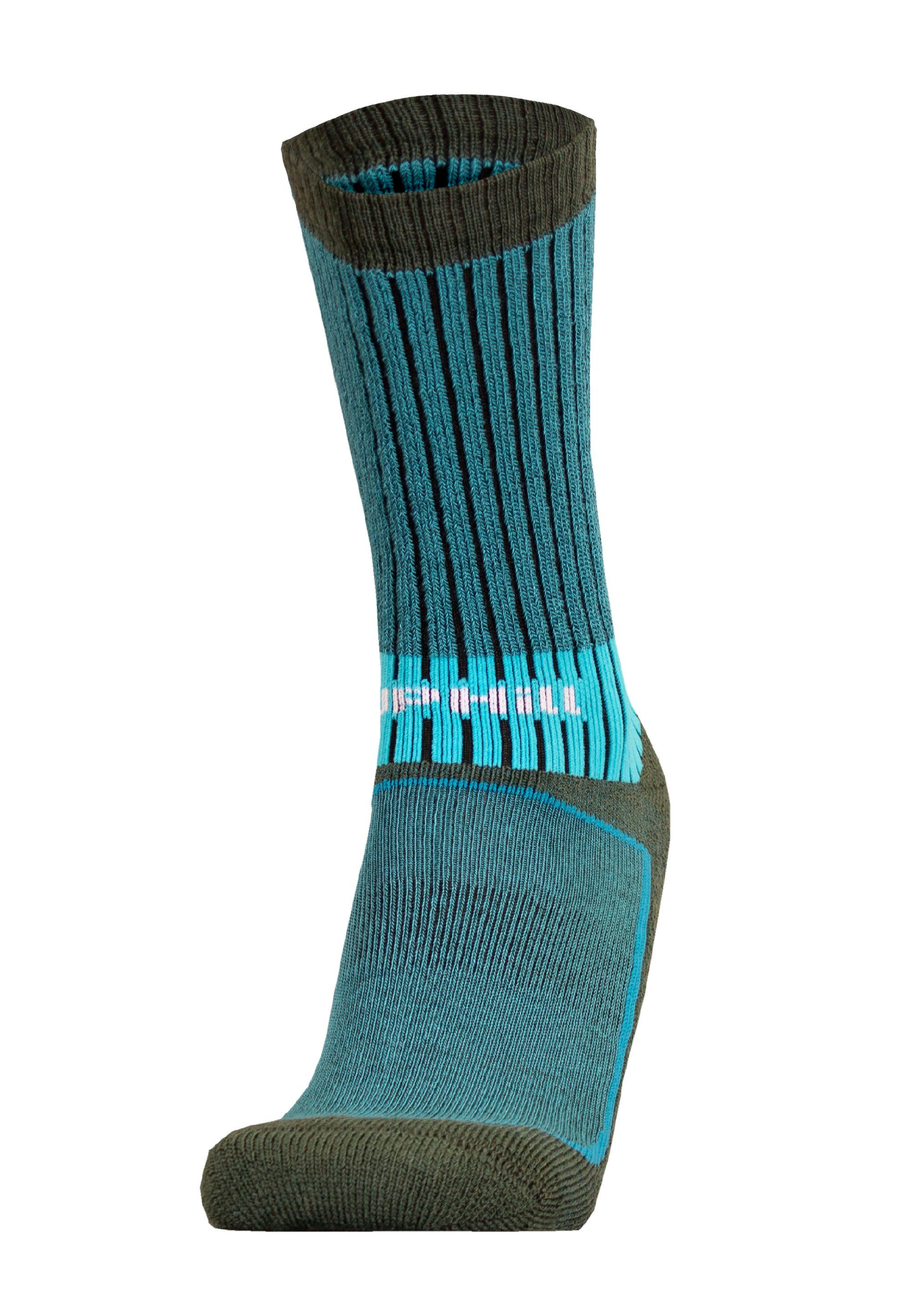 mit VAARU UphillSport Socken (1-Paar) grau-grün 4-Lagen-Struktur