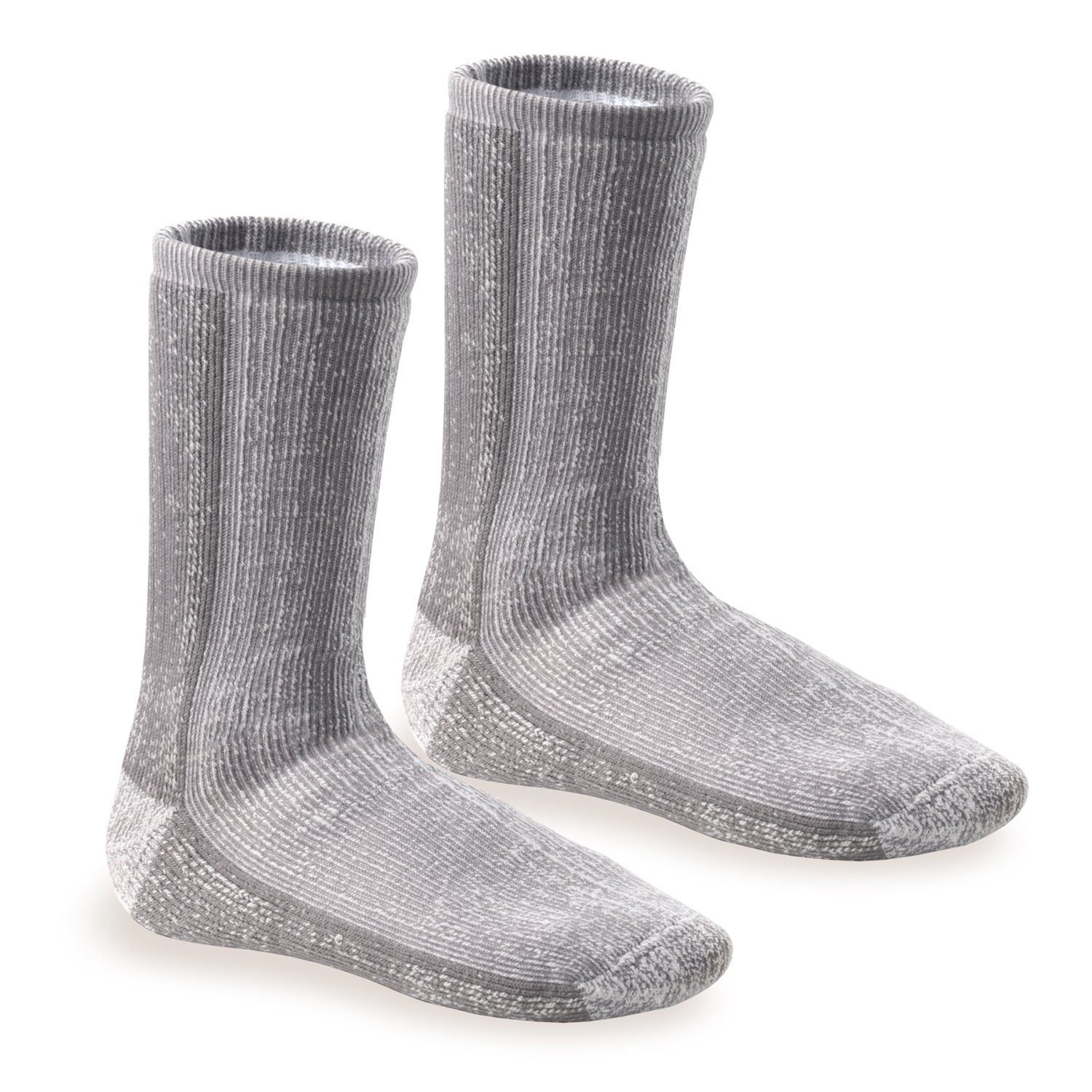 Footstar Thermosocken THERMO-ULTRA Wollsocken für Damen Herren & Kinder (1er/2er) 2er Hellgrau