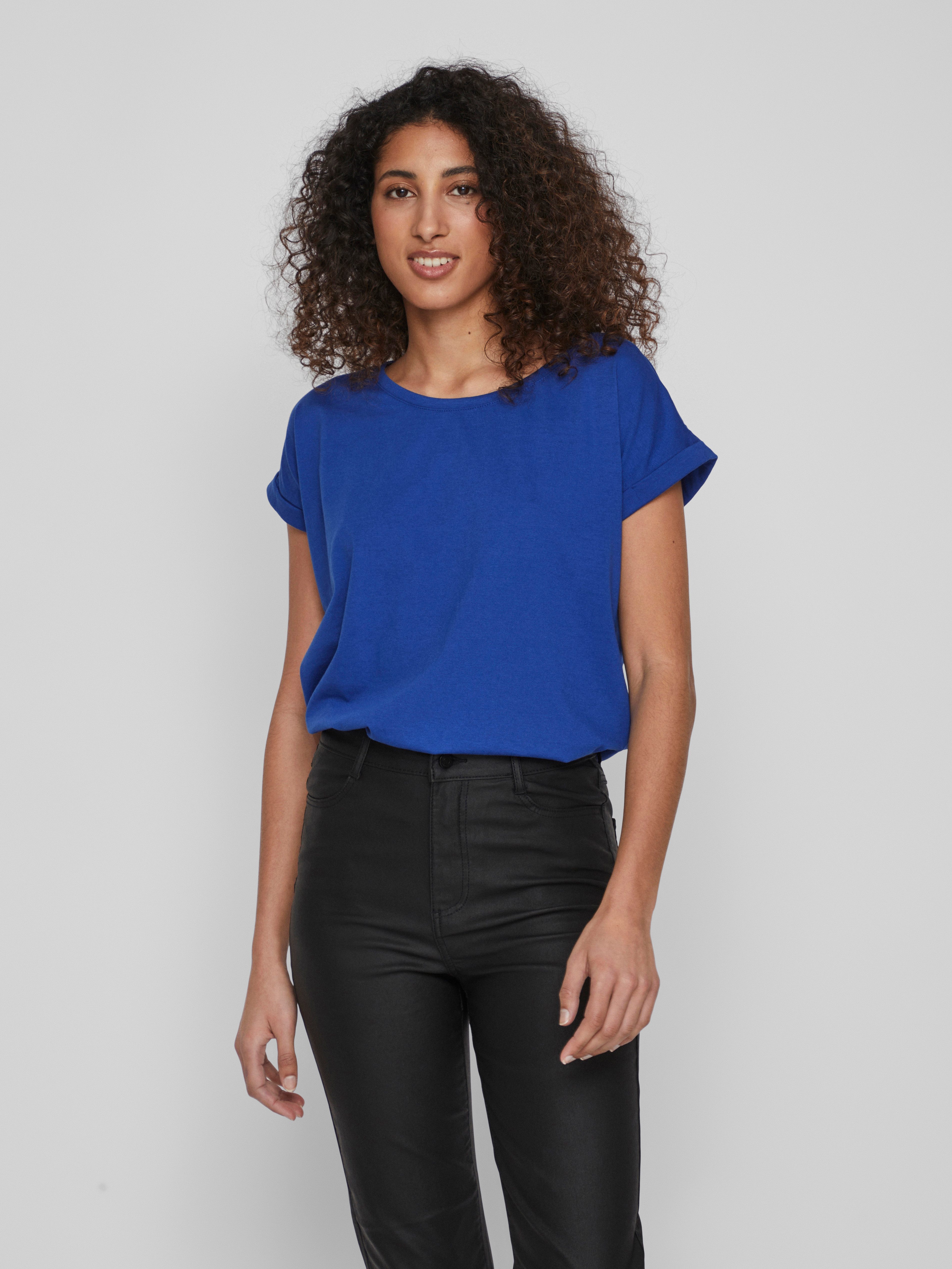 Vila Rundhalsshirt VIDREAMERS NEW PURE T-SHIRT/SU-NOOS günstig online kaufen