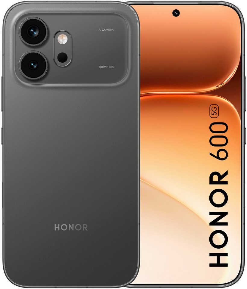 Honor 600 8+256GB Smartphone (16,69 cm/6,57 Zoll, 256 GB Speicherplatz, 200 MP Kamera)