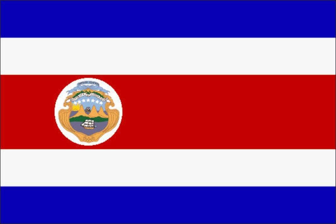 flaggenmeer Flagge Costa Rica mit Wappen 80 g/m²