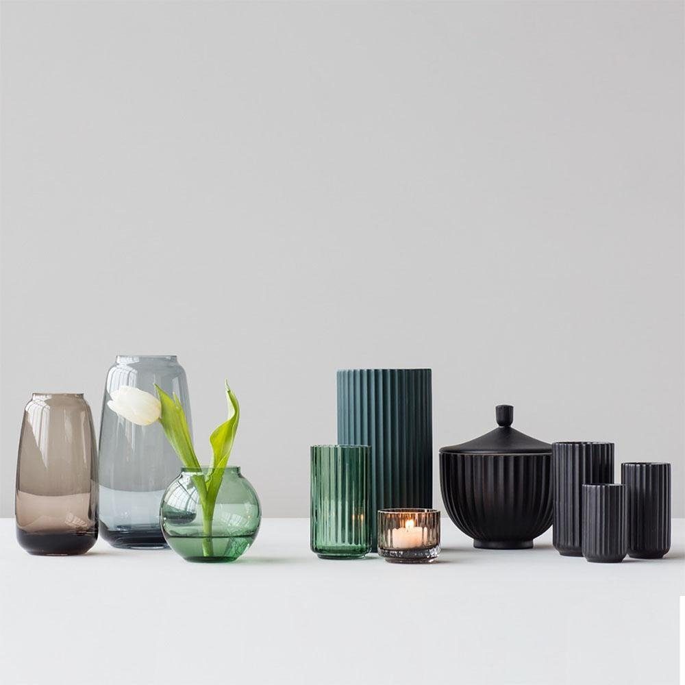 Vase (20,5cm) Porcelain Transparent Kerzenhalter Glas Porcelæn Lyngby Clear