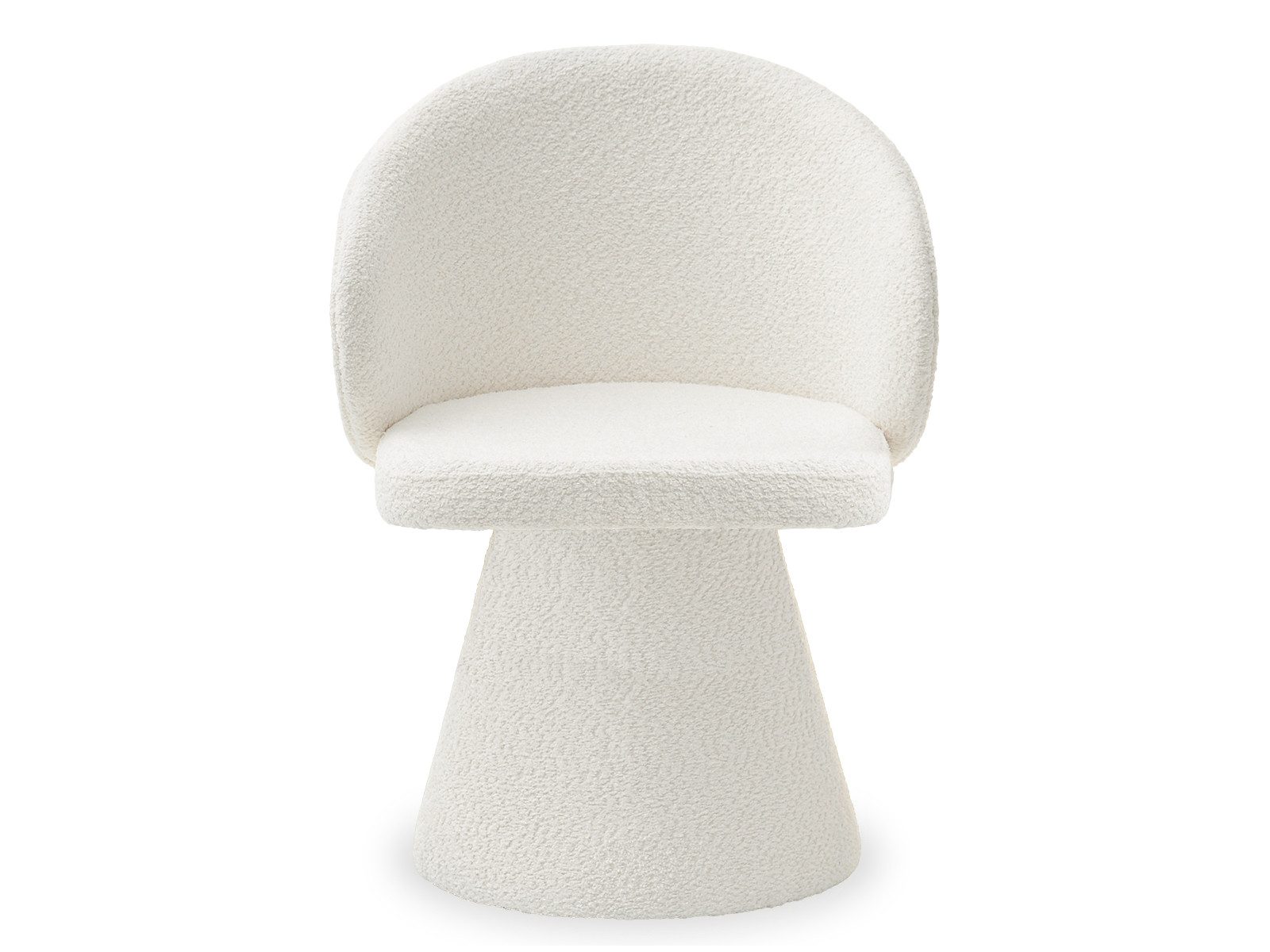 Compleo Stuhl boucle Drehstuhl, Gepolsterter Sockel günstig online kaufen