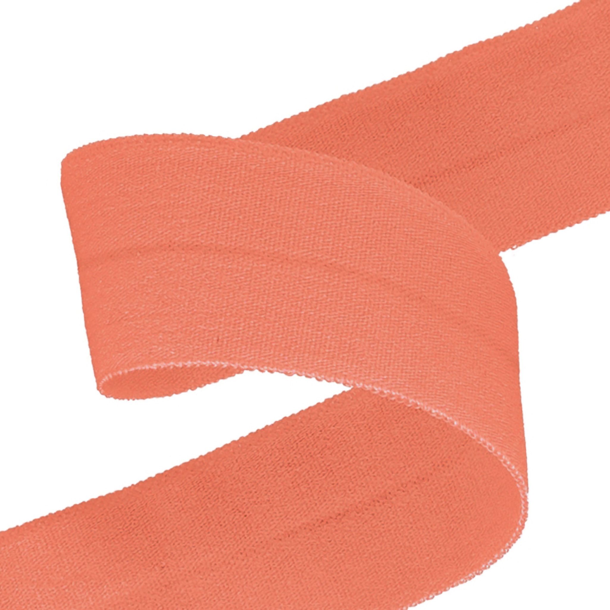 maDDma Gummiband Falzgummi 100m Faltgummi 20mm hochelastisch Faltgummi Schrägband, 049 - lachs