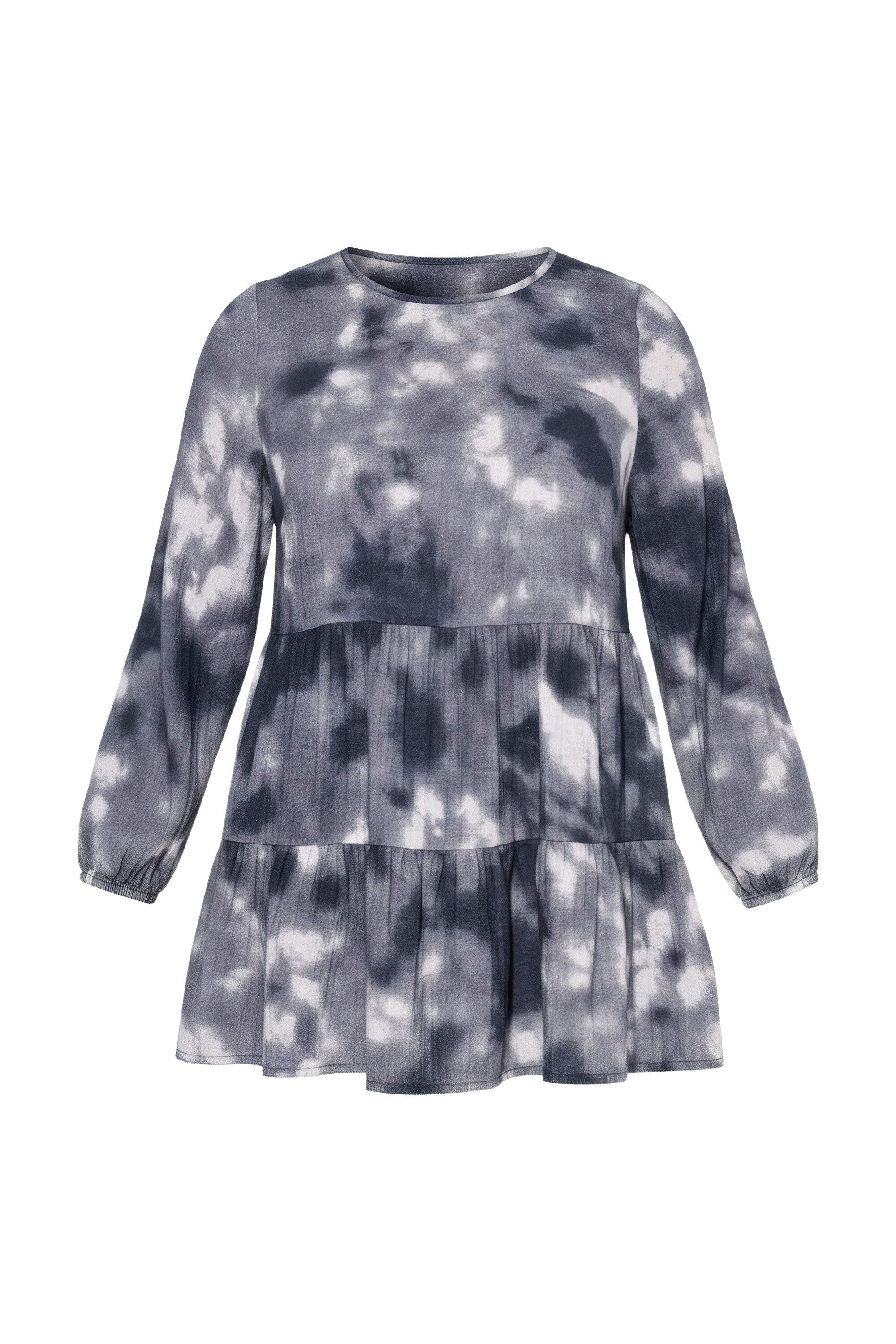 Angel of Style Longbluse Hemdbluse Musselin Batikmuster Langarm günstig online kaufen