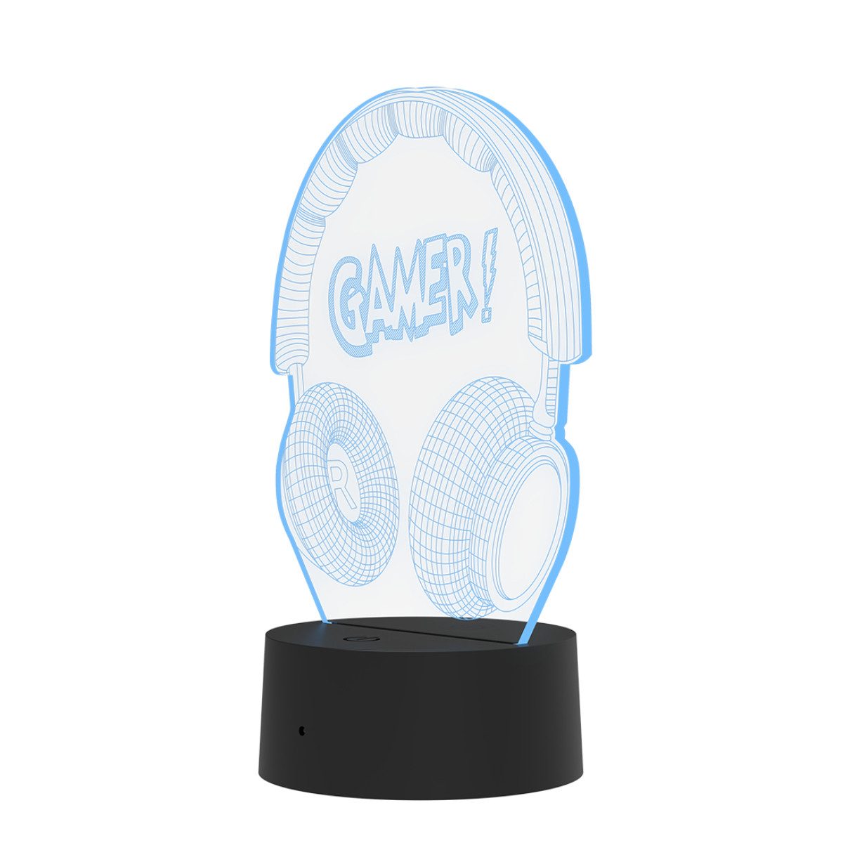 Qware Gaming LED Dekolicht 3D LED Lampe – RGB Tischlampe mit Farbwechsel un günstig online kaufen