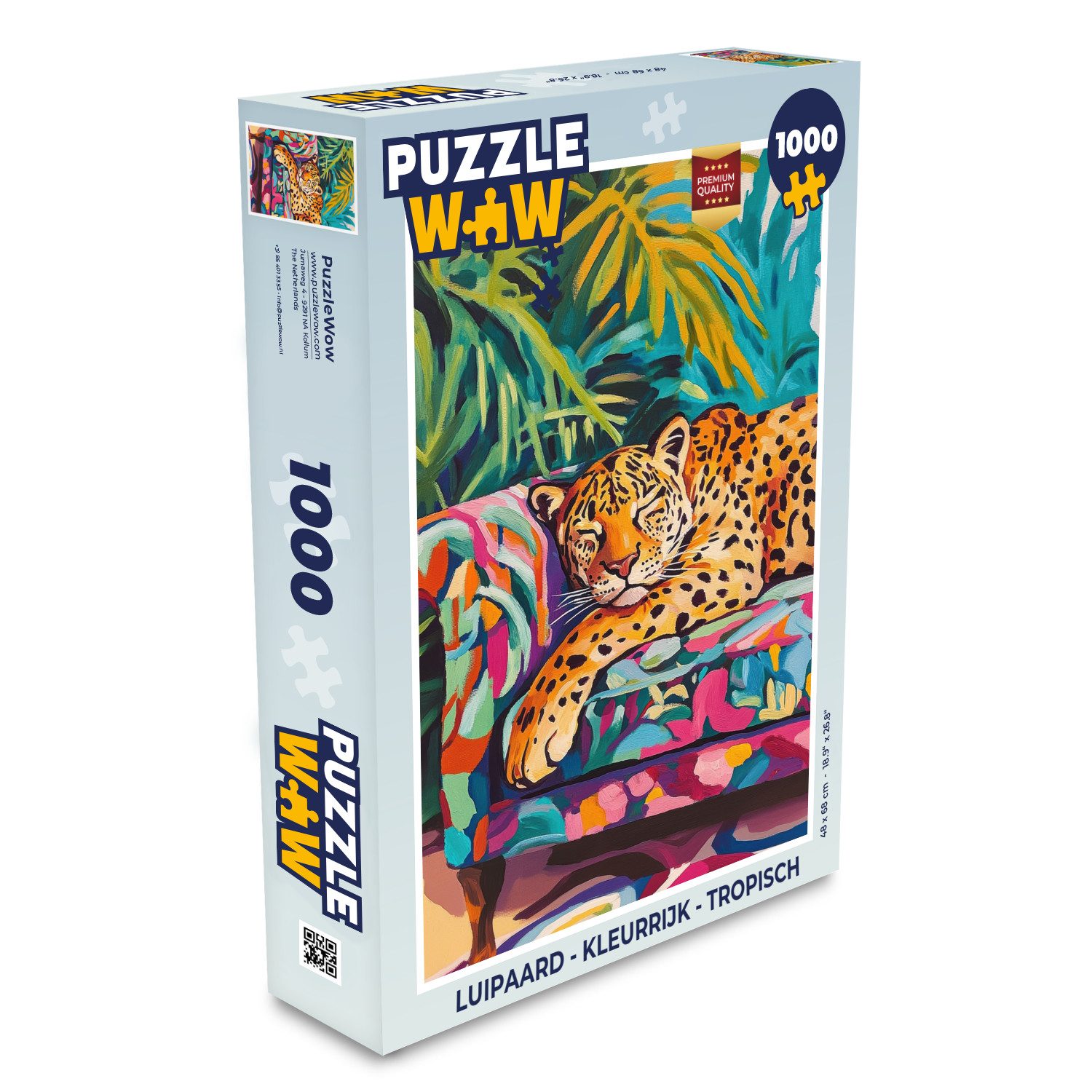 Puzzle Leopard - Bunt - Tropisch