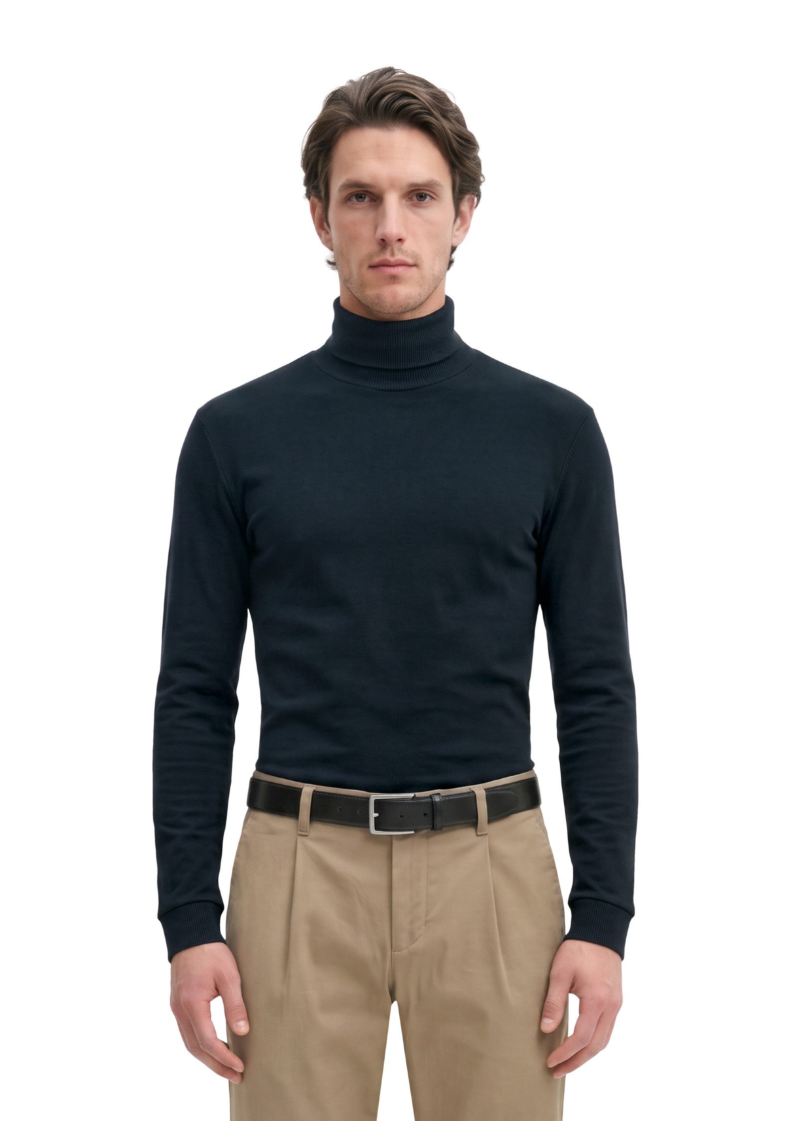 Marc O'Polo Rollkragenshirt aus reiner Bio-Baumwolle