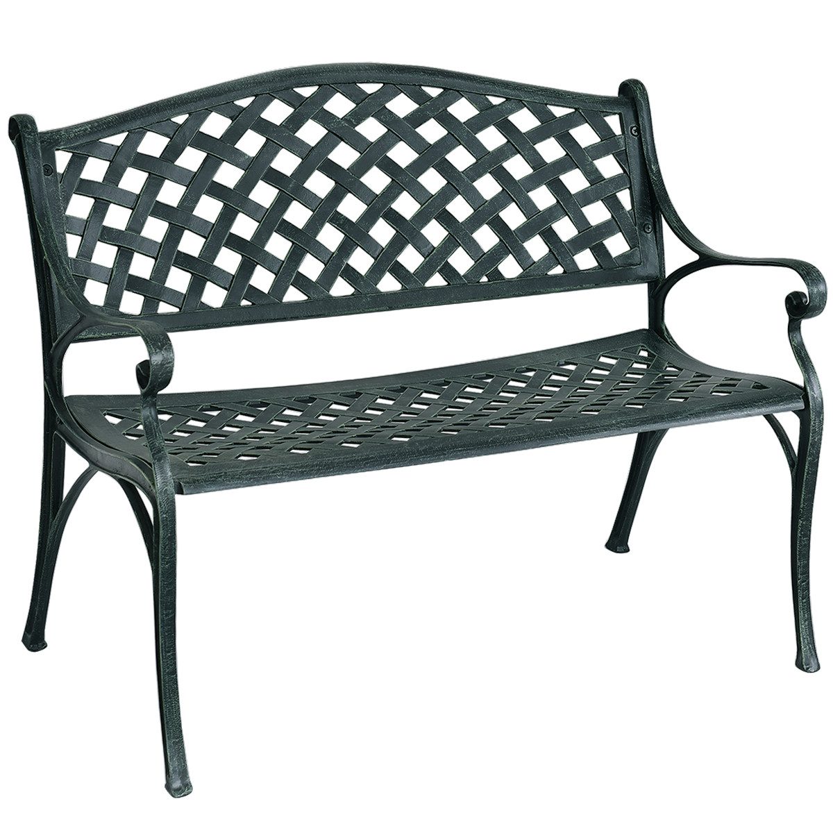 COSTWAY Gartenbank, belastbar bis 210kg, mit Rückenlehnen, 102 x 62 x 83cm