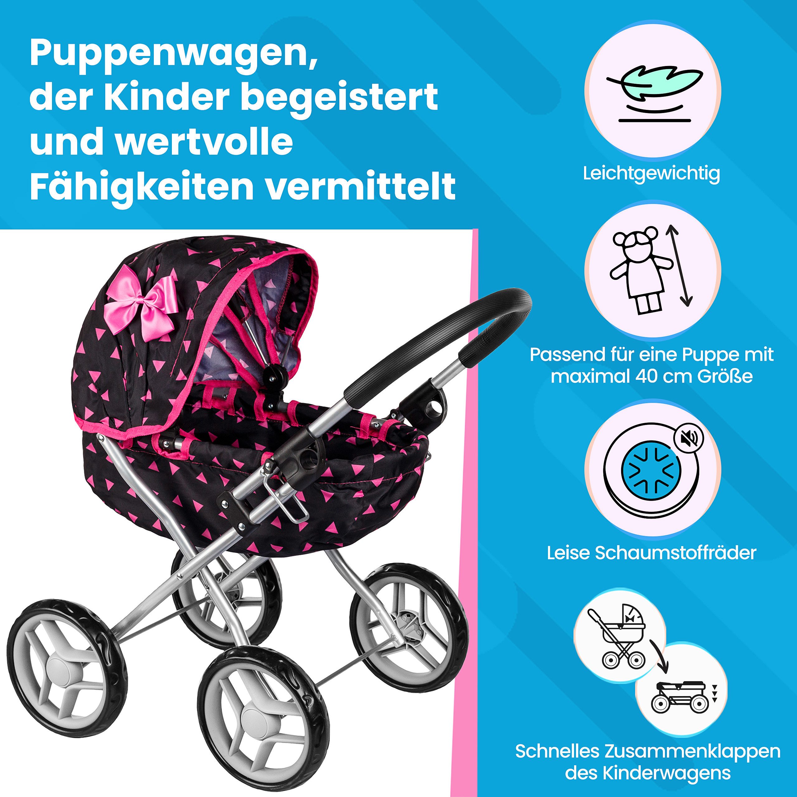 kinderplay Puppenwagen Puppenwagen ab 1 2 günstig online kaufen