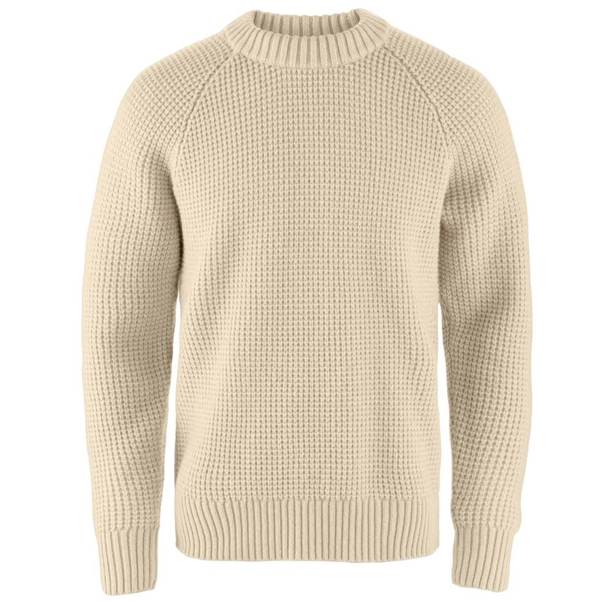 Fjällräven Wollpullover Fjällräven Övik Waffle Knit M - schicker warmer Pullover aus Wolle