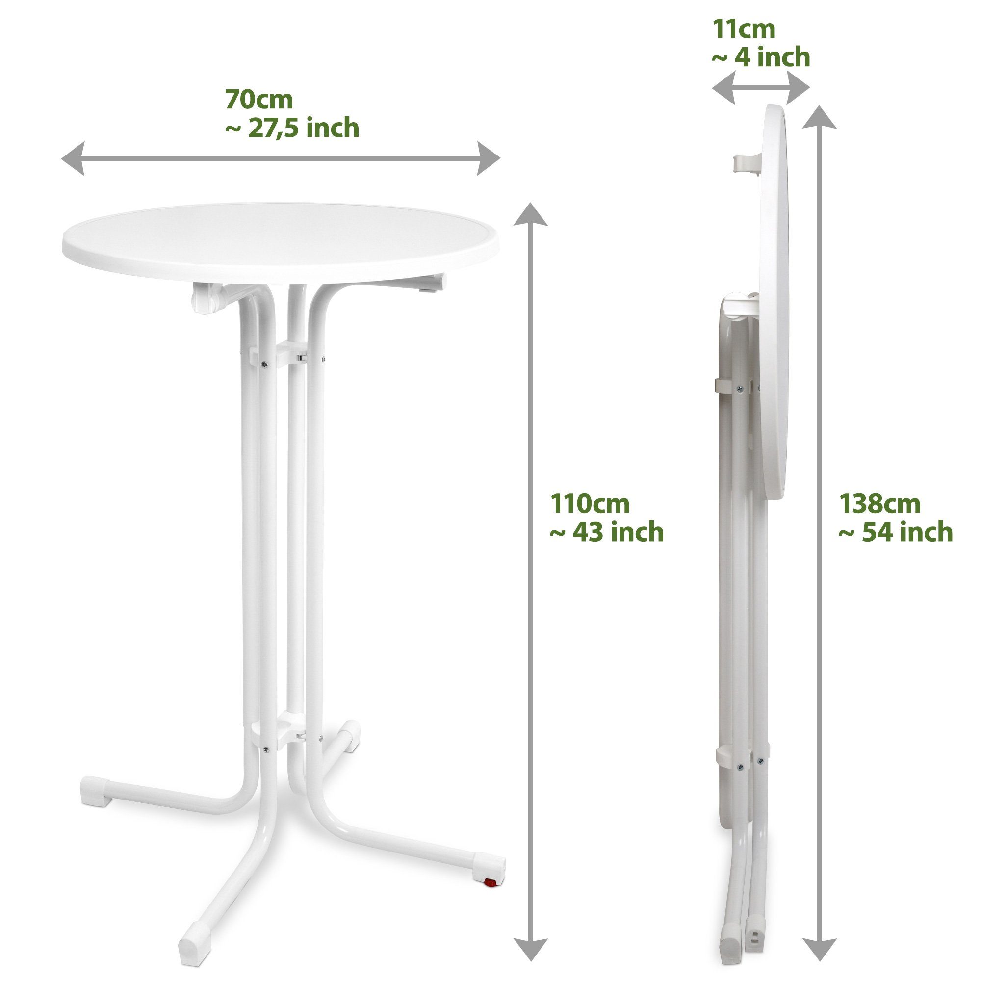 Beautissu Stehtisch Sylt, Bistrotisch Gastro klappbar günstig online kaufen
