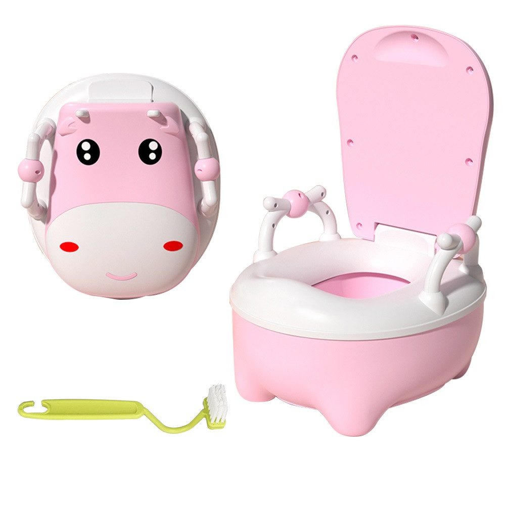OSTWOLKE Toilettentrainer Toilette Baby Kinder Lerntöpfchen Toilettensitz Toilettentrainer, kinderpflege-Set - Töpfchen; Toilettensitz und Tritthocker