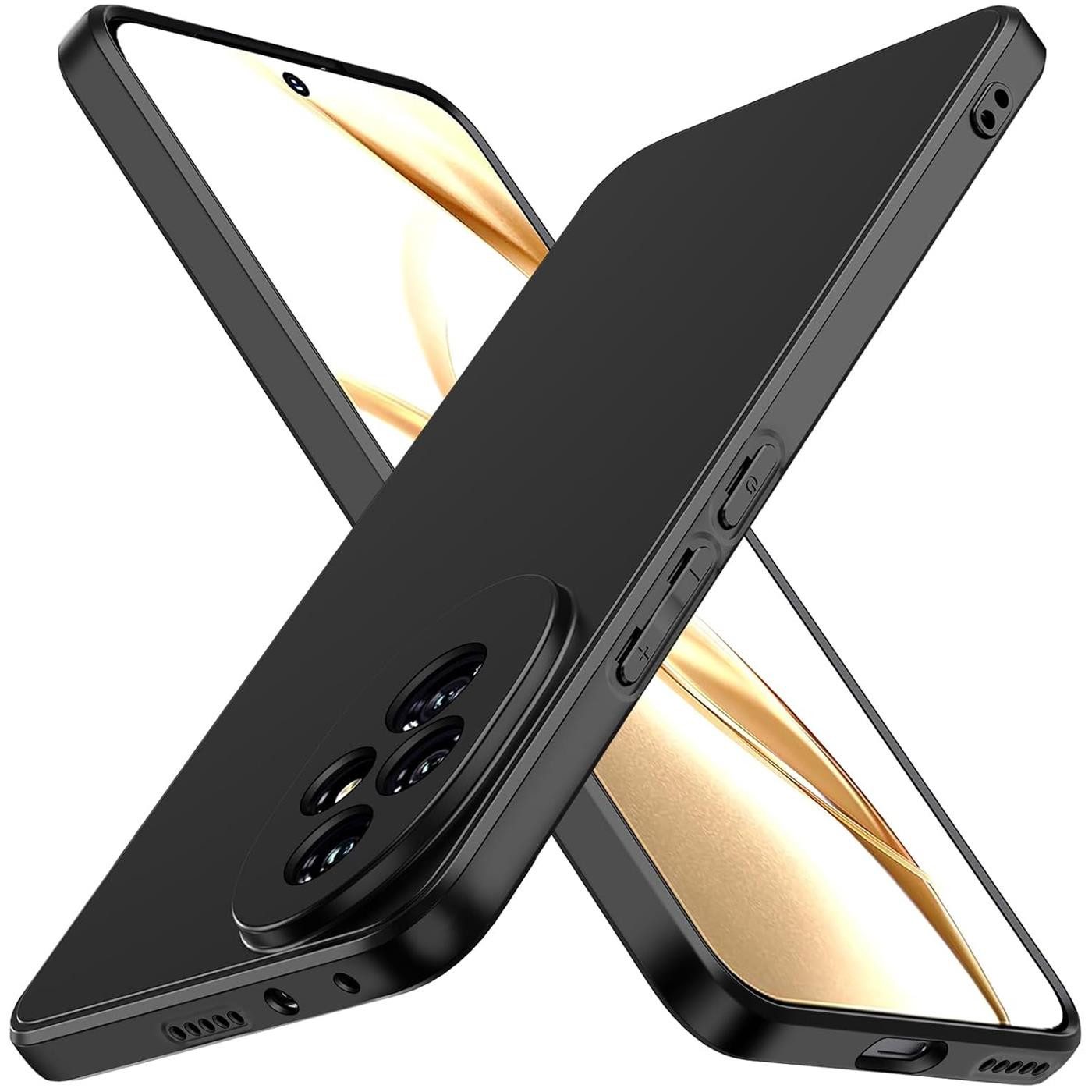 CoolGadget Handyhülle Black Series Handy Hülle für Honor 200 6,7 Zoll, Edle Silikon Schlicht Robust Schutzhülle für Honor 200 Hülle