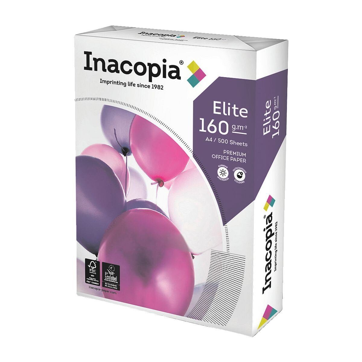 INACOPIA Druckerpapier Elite, A4, g/m², DIN Format CIE, 160 Blatt 171 250