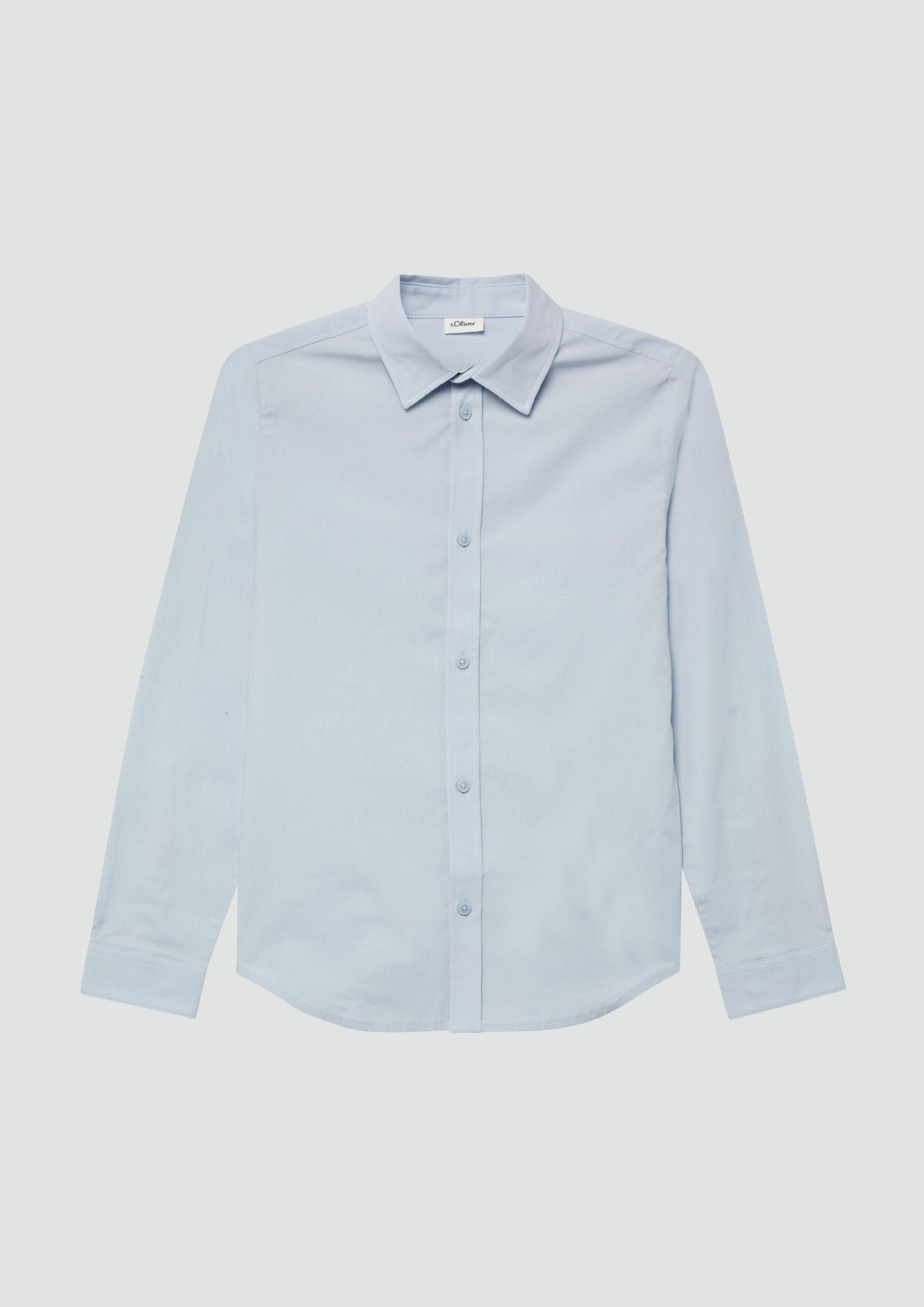 s.Oliver Langarmhemd Hemd Festives Hemd in Slim Fit