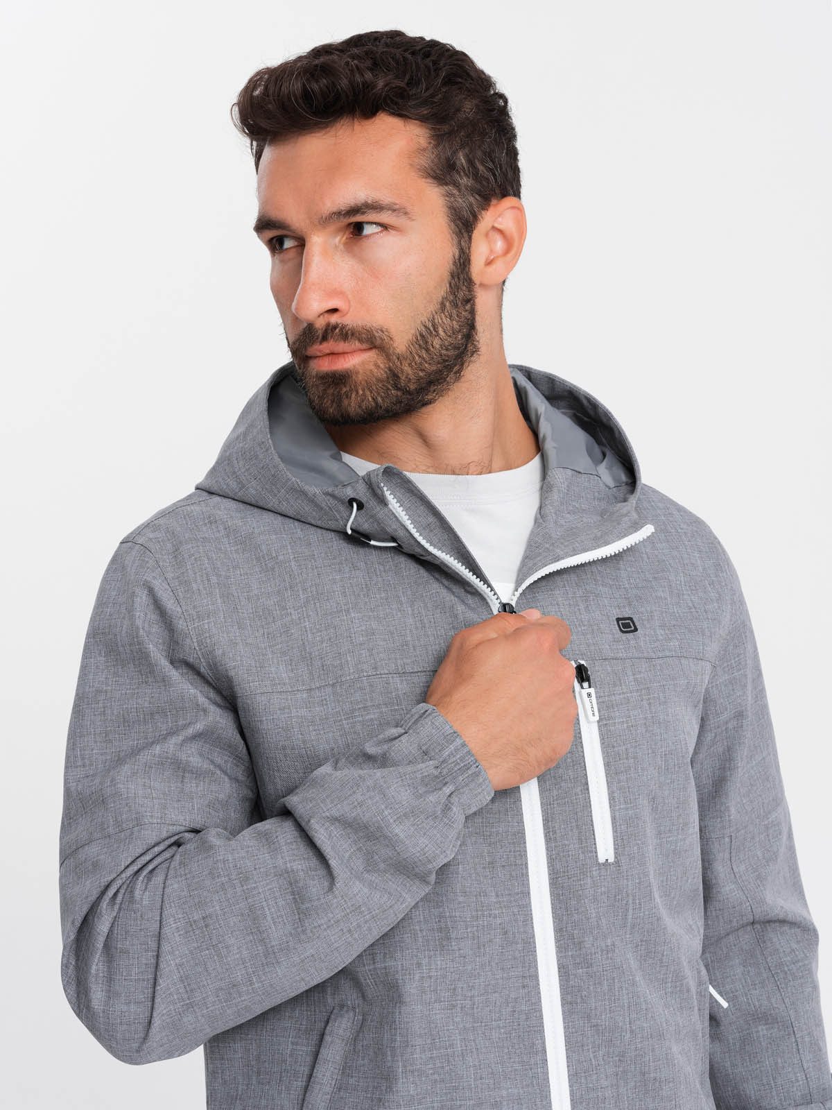 OMBRE Regenjacke Leichte Sportjacke für Herren mit Fleece-Futter -. günstig online kaufen