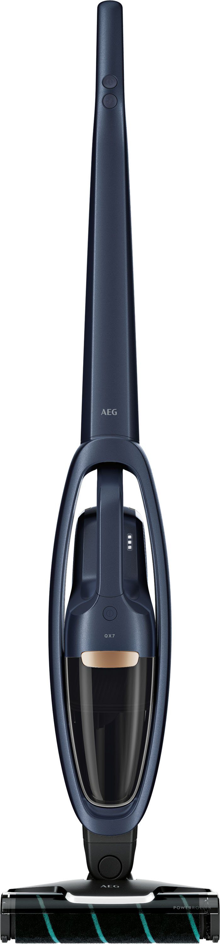 AEG Akku-Stielstaubsauger QX7-1-P5IB, beutellos, Mit Design, Power-Softrolle 2in1