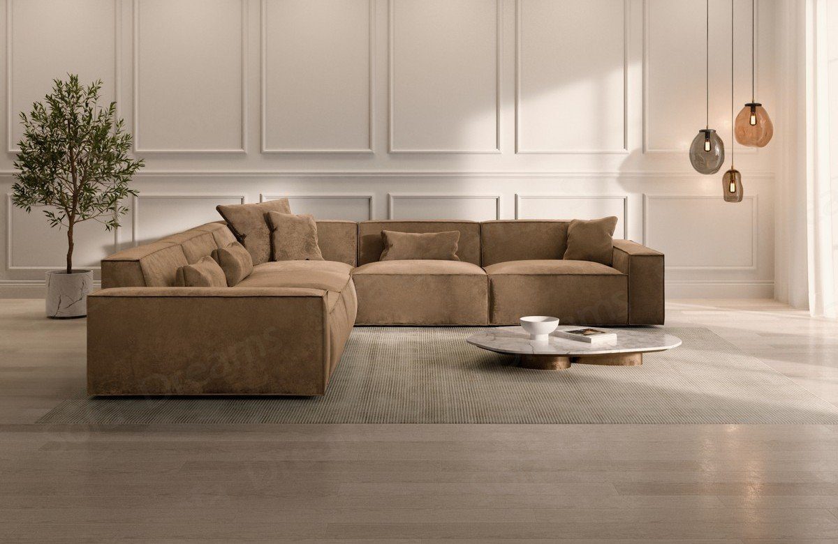 Sofa Dreams Ecksofa Stoff Sofa Polsterecksofa Formenta L Form Eckcouch Samtsofa Stoffsofa, Loungesofa