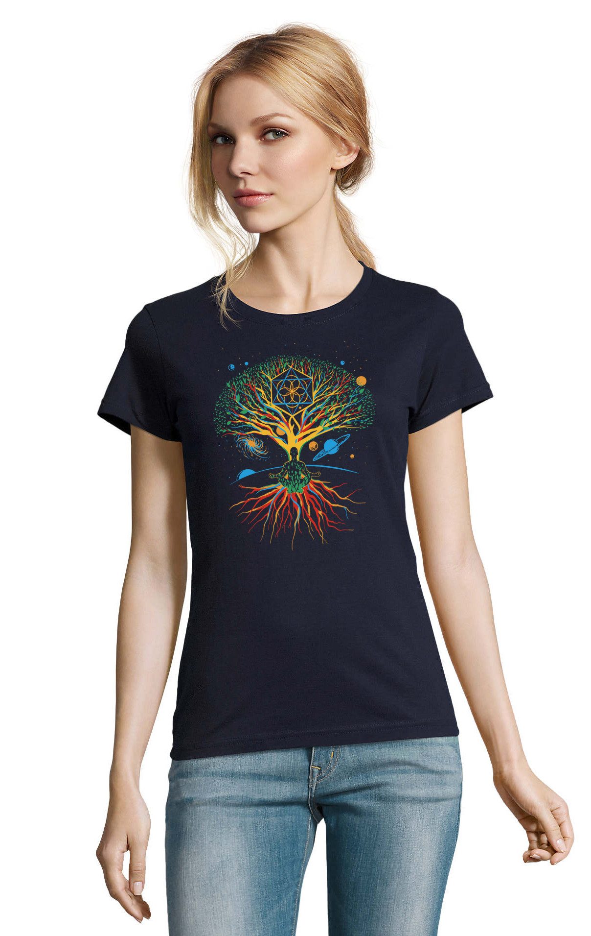 Blondie & Brownie T-Shirt Damen Meditation günstig online kaufen