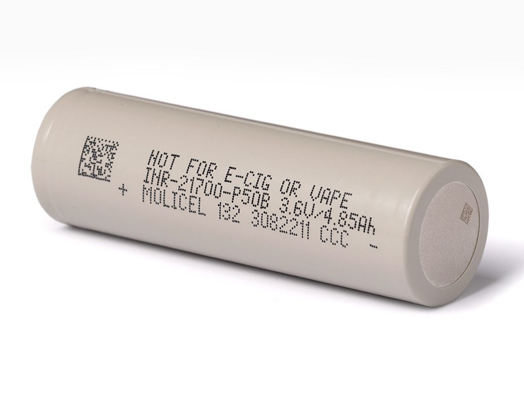 Molicel INR21700-P50B, 5000mAh Li-Ionen-Akku, 3,6V - 3,7V -21700 Akku 60A für Akku (1 St)