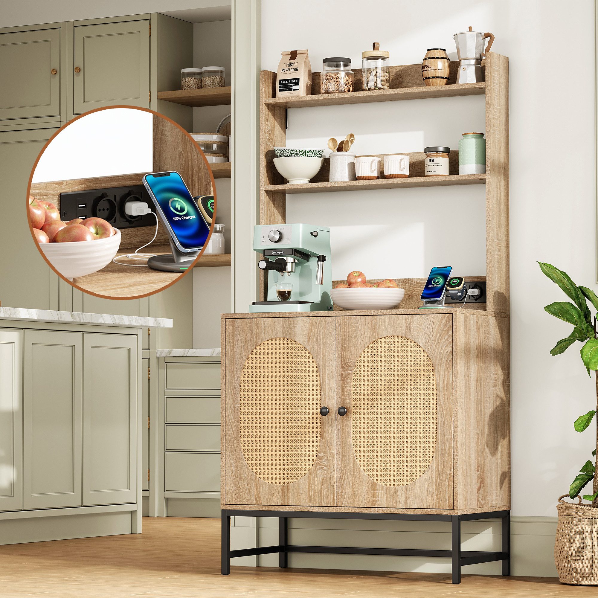Flieks Buffet (1-St., B80/T40/H160,5 cm) Küchenbuffet günstig online kaufen