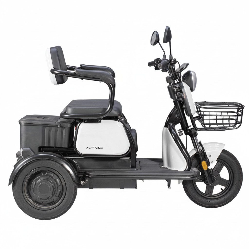 Volta E-Motorroller Volta APM 2 Elektro Seniorenmobil Dreirad E-Roller Senioren-Roller, 1000 W, 25 km/h, Mit Korb ca. 36km Reichweite, Blei-Gel Akku, 3-Gänge, COC