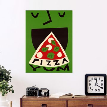Posterlounge Wandfolie Fox & Velvet, Yum Pizza, Küche Digitale Kunst