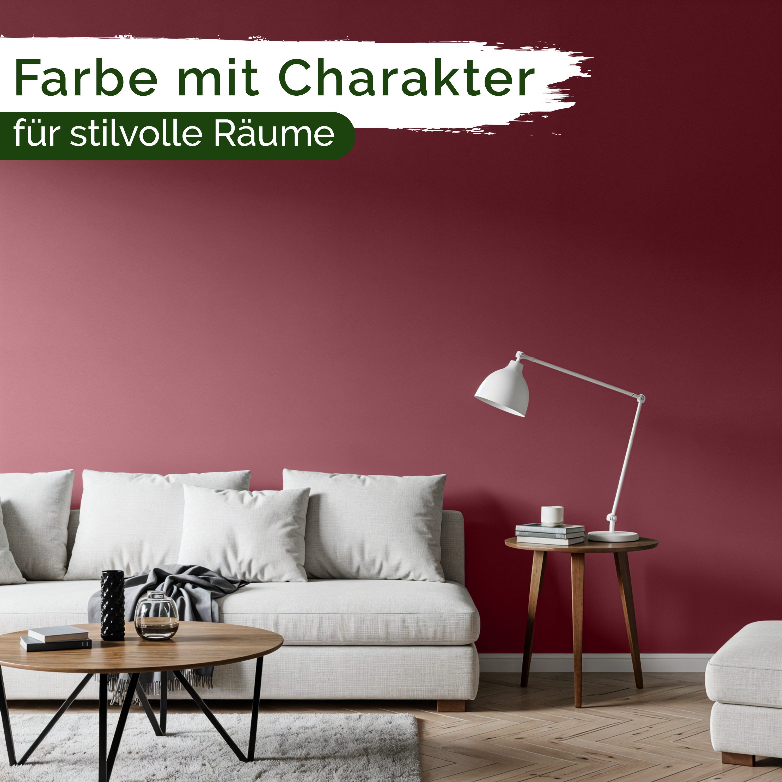 Veluxis Wandfarbe Veluxis® Edle Wandfarbe, für den Innenraum - Deckkraft-Klasse 1, Streifenfrei & tropfarm