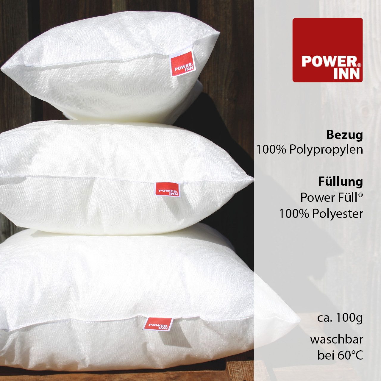 POWER INN Kissenfüllung POWER INN® Innenkissen Polyester, Rechteckig – Bild 4 von 5