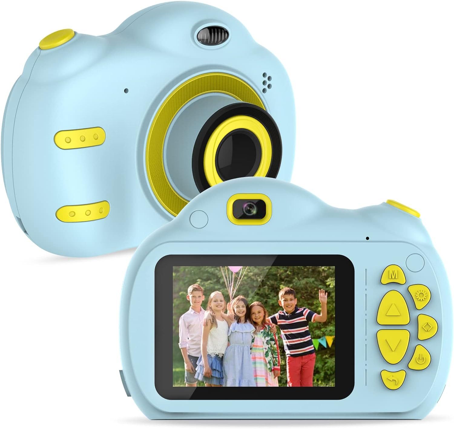 SUPBRO Kinderkamera (18 MP, inkl. mit großem Speicherplatz & umweltfreundlichem Design, Kinderkamera, 1080P HD, 2,4-Zoll-IPS-Bildschirmkamera, 32 GB SD-Karte)