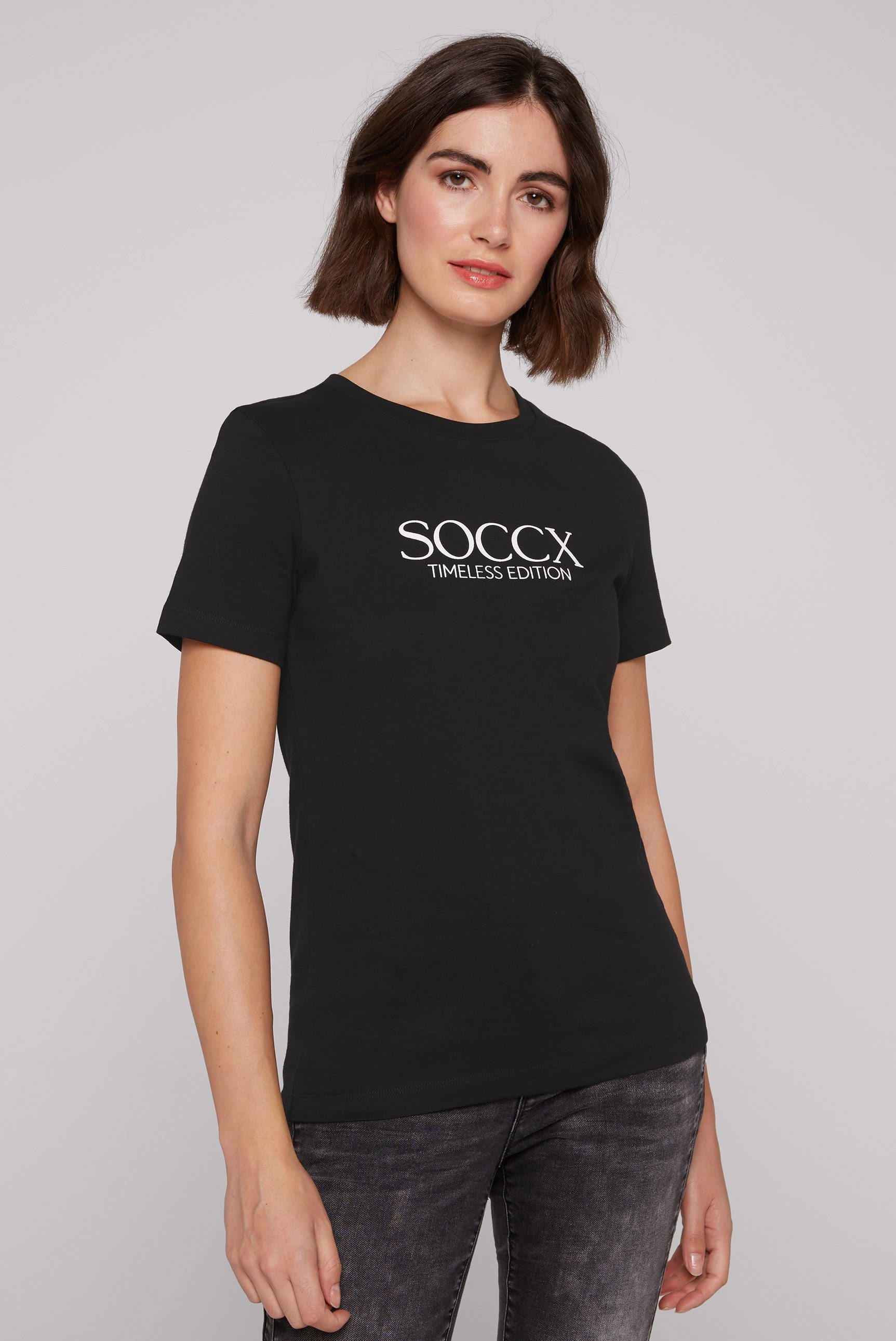 SOCCX Rundhalsshirt aus Baumwolle