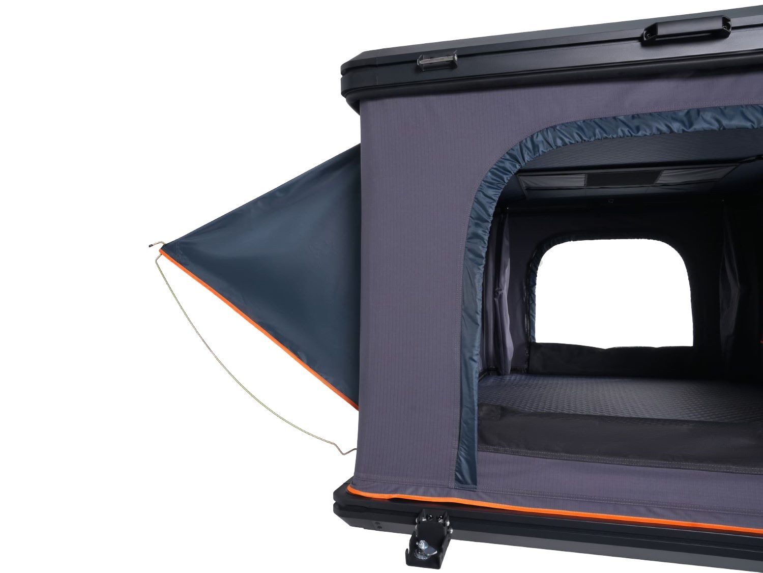 bene living Dachzelt Aluminium Dachzelt AeroSummit Lift #1 by Camper's Delight, Personen: 2, inkl. Matratze, Vorzelte an der Seite und Leiter