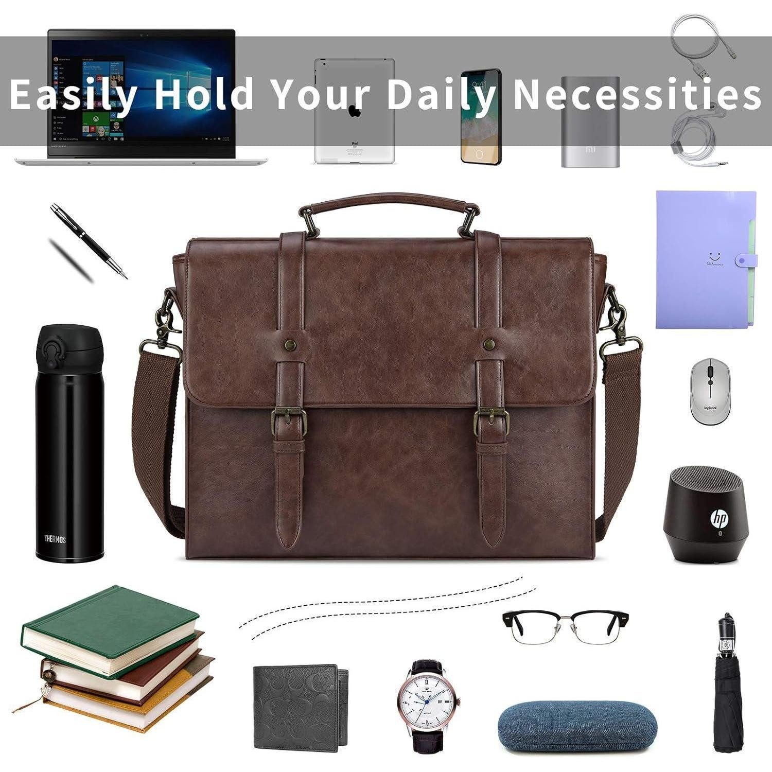 LuxusKollektion Laptoptasche Umhängetasche Herren Aktentasche Laptoptasche 15.6 Zoll Wasserdicht