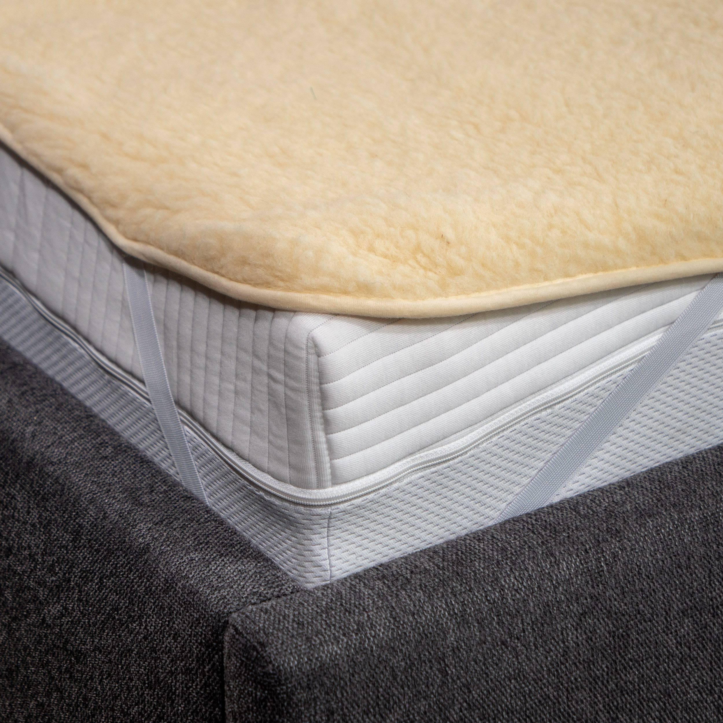 Matratzenauflage Schurwolle Jekatex, Schurwolle reguliert Wärme und Kälte – günstig online kaufen