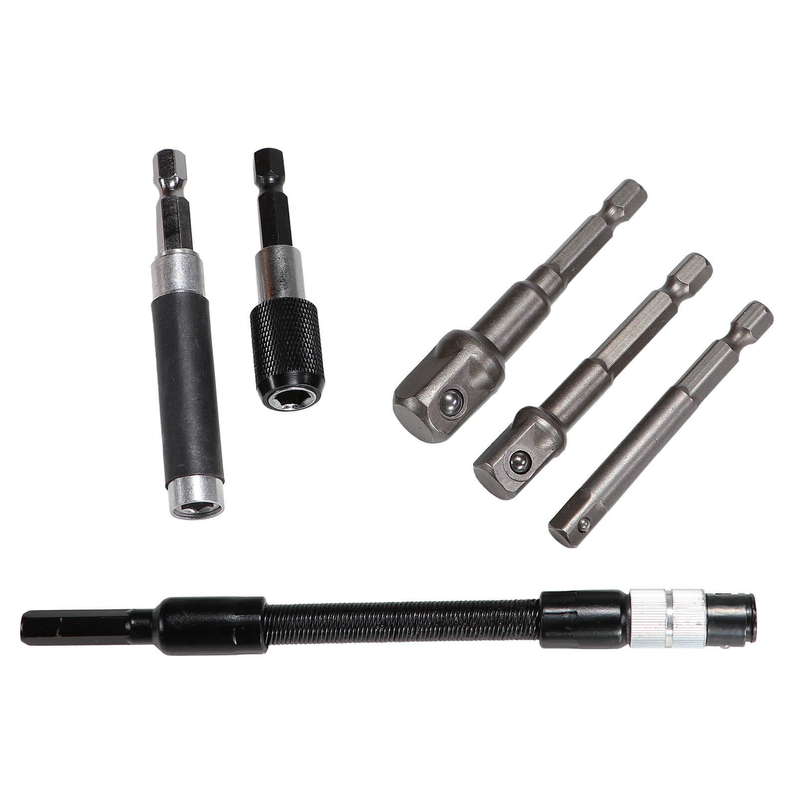 Easy Work Bit-Set Magnet Bithalter und Bit Verlängerung Stecknuss Adapter Set 6 teilig