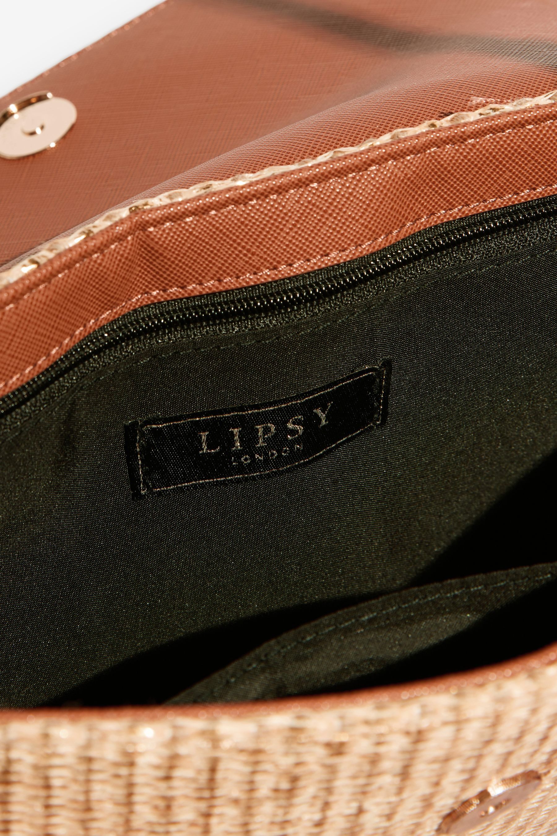 LIPSY Schultertasche Lipsy Schultertasche mit Metallblumen (1-tlg)