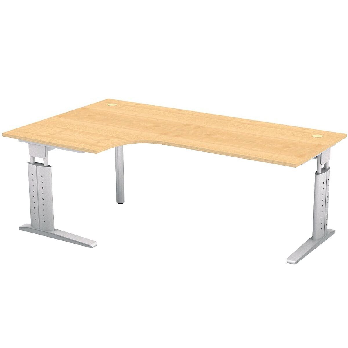 Otto Office Premium Eckschreibtisch Otto Office Line III, 90°, Breite 200 cm, höhenverstellbar von 68-86 cm, C-Fuß