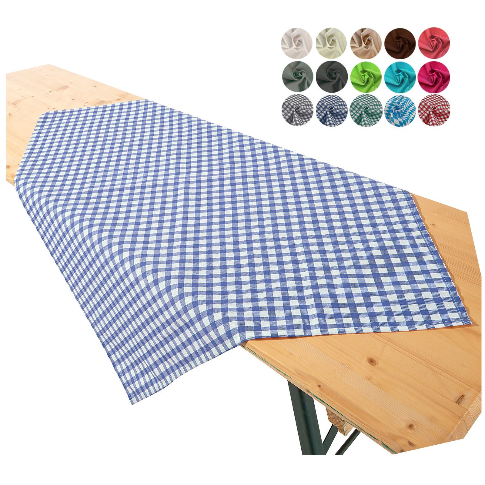 heimtexland Tischdecke Biertischdecke Garten Tischdeko Bierzeltgarnitur (Einzeln 1-tlg), Mitteldecke 90 x 90 cm