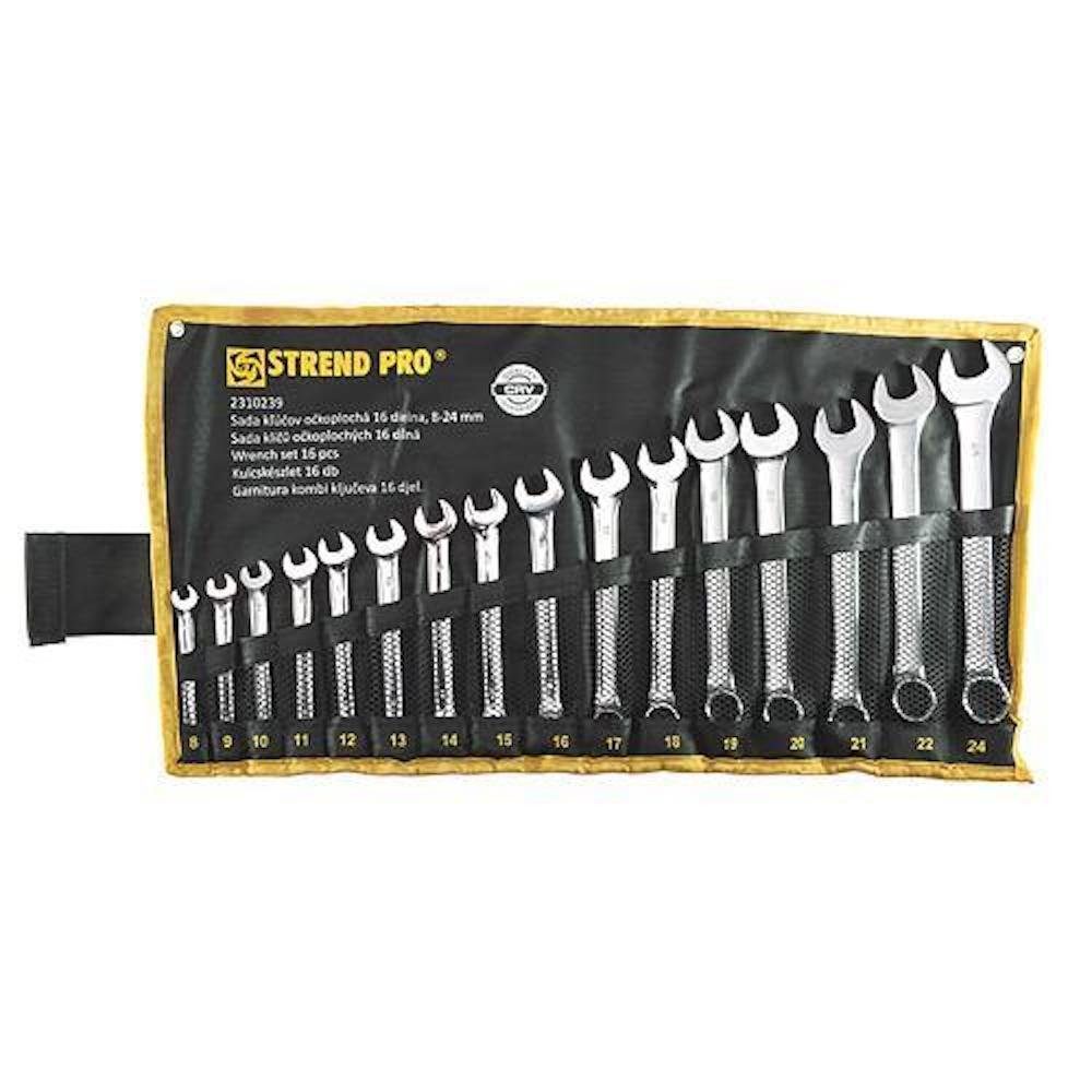 PROREGAL® Steckschlüssel Schlüsselsatz Set 16 PCs, 8-24mm DIN 3113A