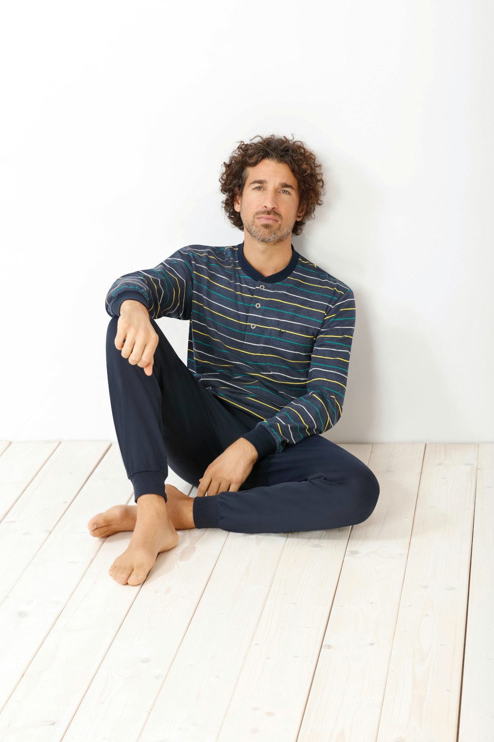 Hajo Pyjama Hajo, Schlafanzug Klima-Komfort 53769 günstig online kaufen