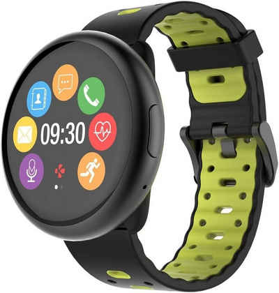 MYKRONOZ Smartwatch (Android iOS), Bluetooth 4.0 Farb Touchscreen IP67 Wasserbeständigkeit Kostenlose App